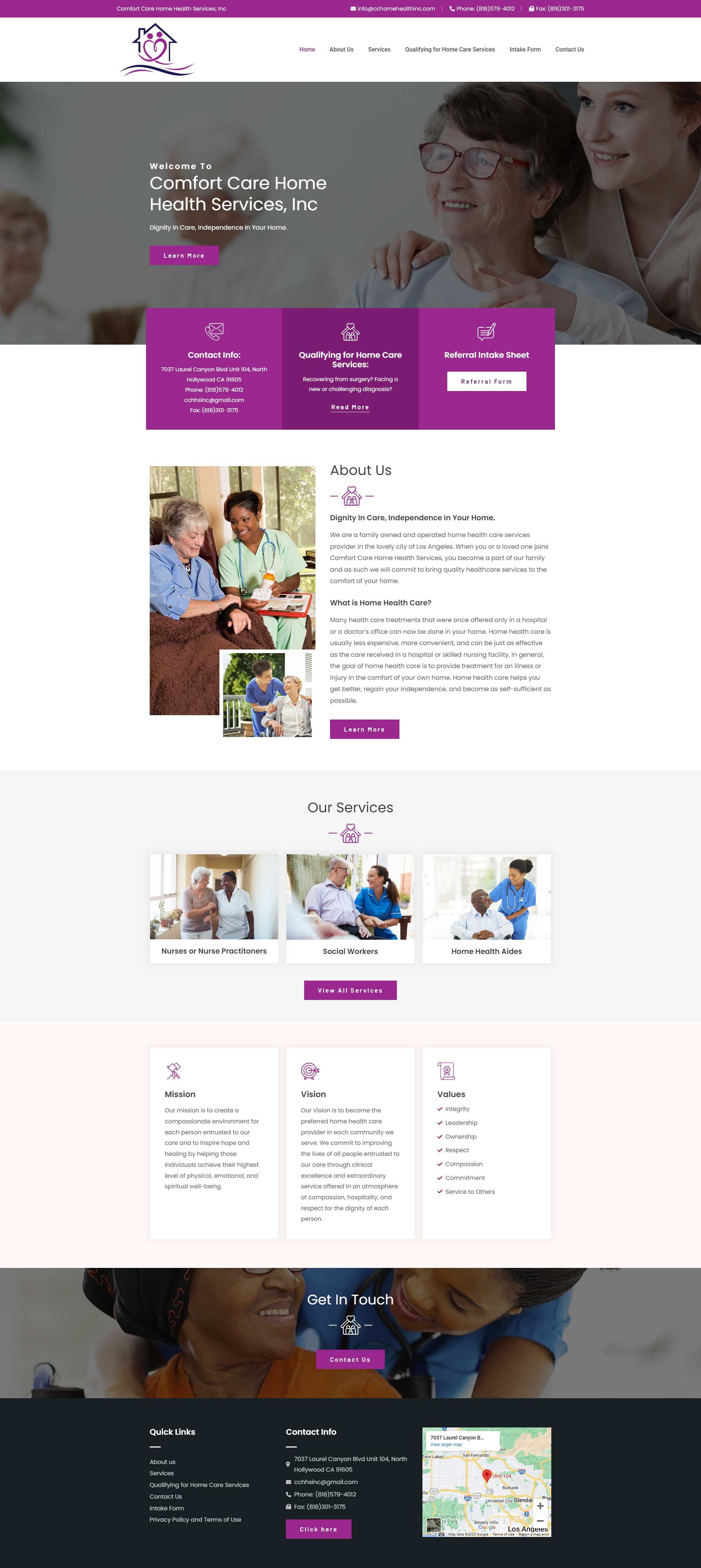 Comfort Care Home Health Services