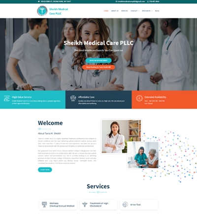 Sheikh Medical img Healthcare Website